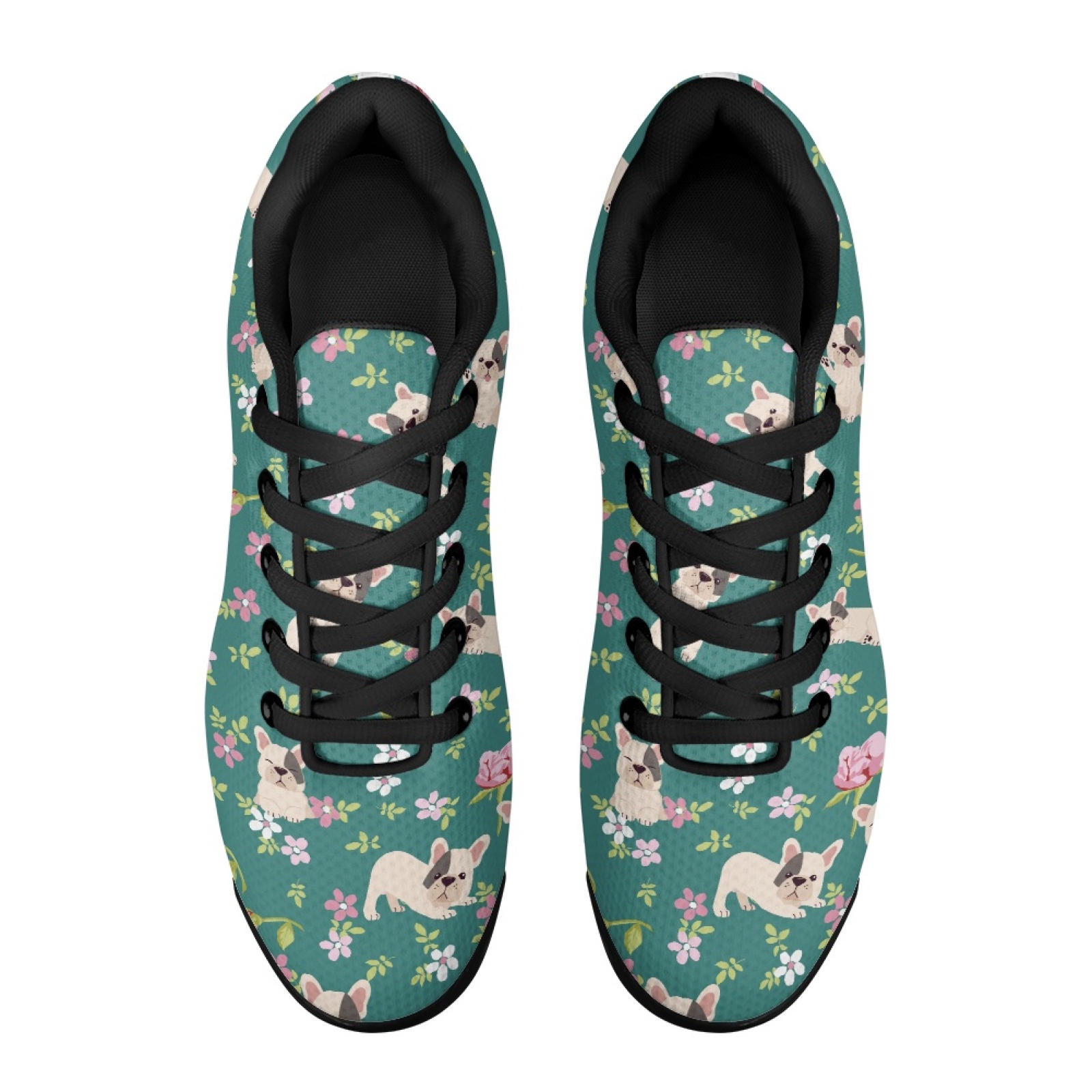Air Cushion Jogger Shoes Men - PENSTROLL ファッションウォーキングシューズエアクッション衝撃吸収ソールメッシュジョガースニーカースポーツ用フレンチブルドッグ花柄