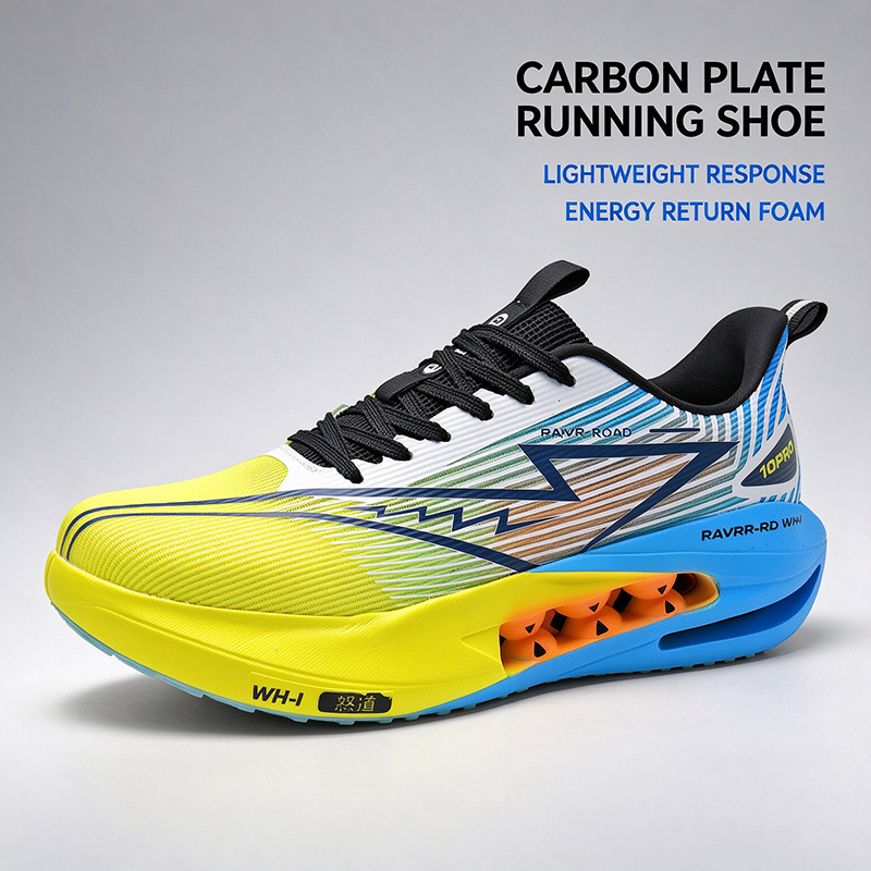 Carbon Plate Marathon Racing Shoes - ユニセックス カーボンプレート ランニングシューズ 軽量 通気性 メッシュ