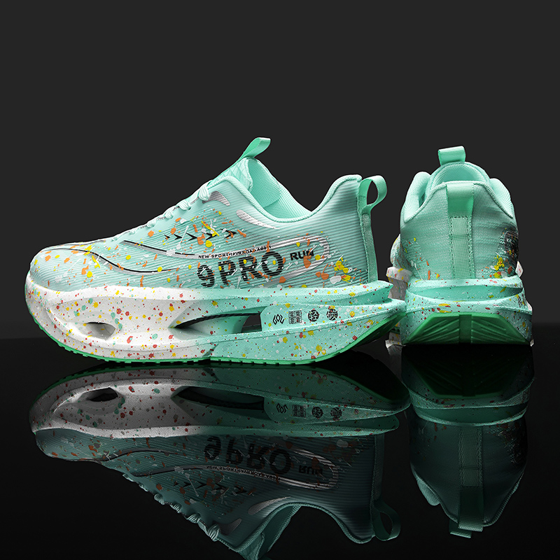 新しいソフトソールクッションメンズランニングシューズ女性用高 - Reflective Night Running Shoes のレビューと価格