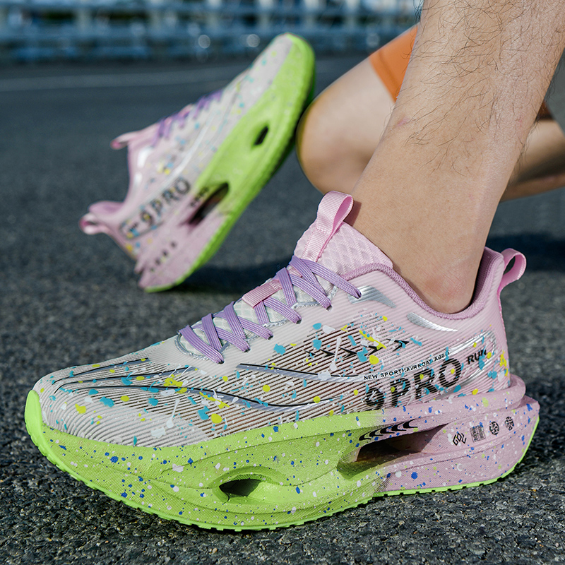 新しいソフトソールクッションメンズランニングシューズ女性用高 - Reflective Night Running Shoes のレビューと価格