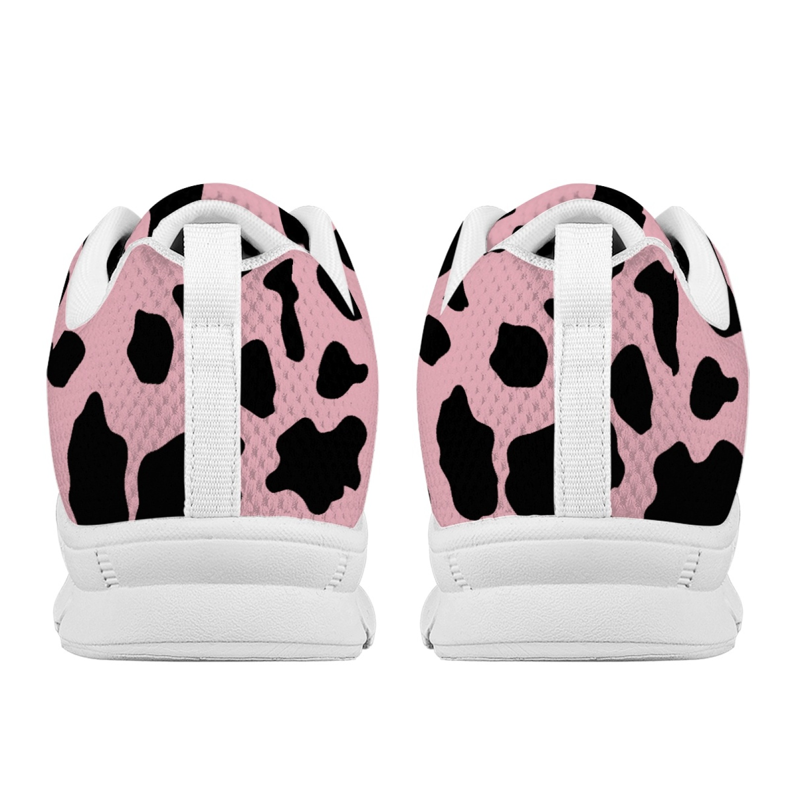 カラーアニマル ピンクの牛柄、女性用、快適な履き心地のスポー - Shock Absorbing Gym Trainers のレビューと価格