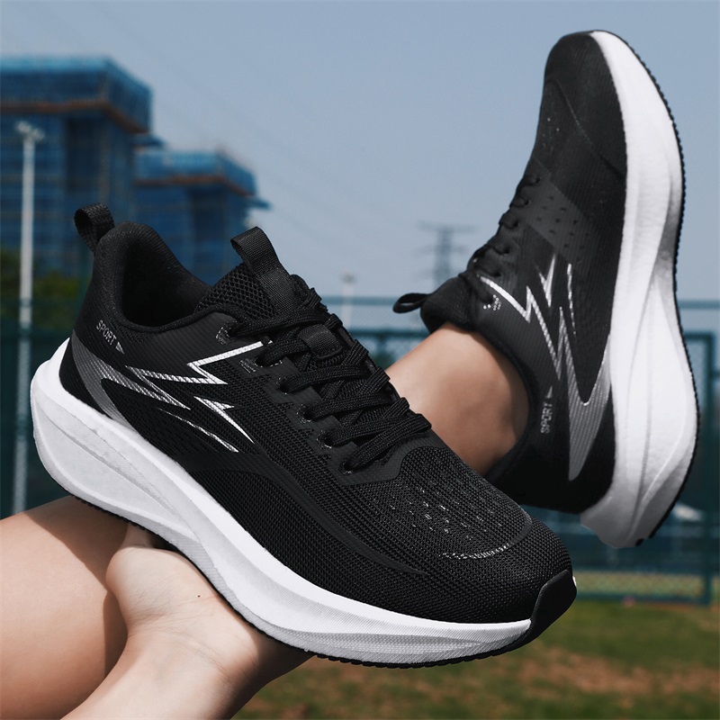 マラソン用メンズランニングシューズ、カーボンボード入りスポー - Breathable Mesh Athletic Shoes のレビューと価格