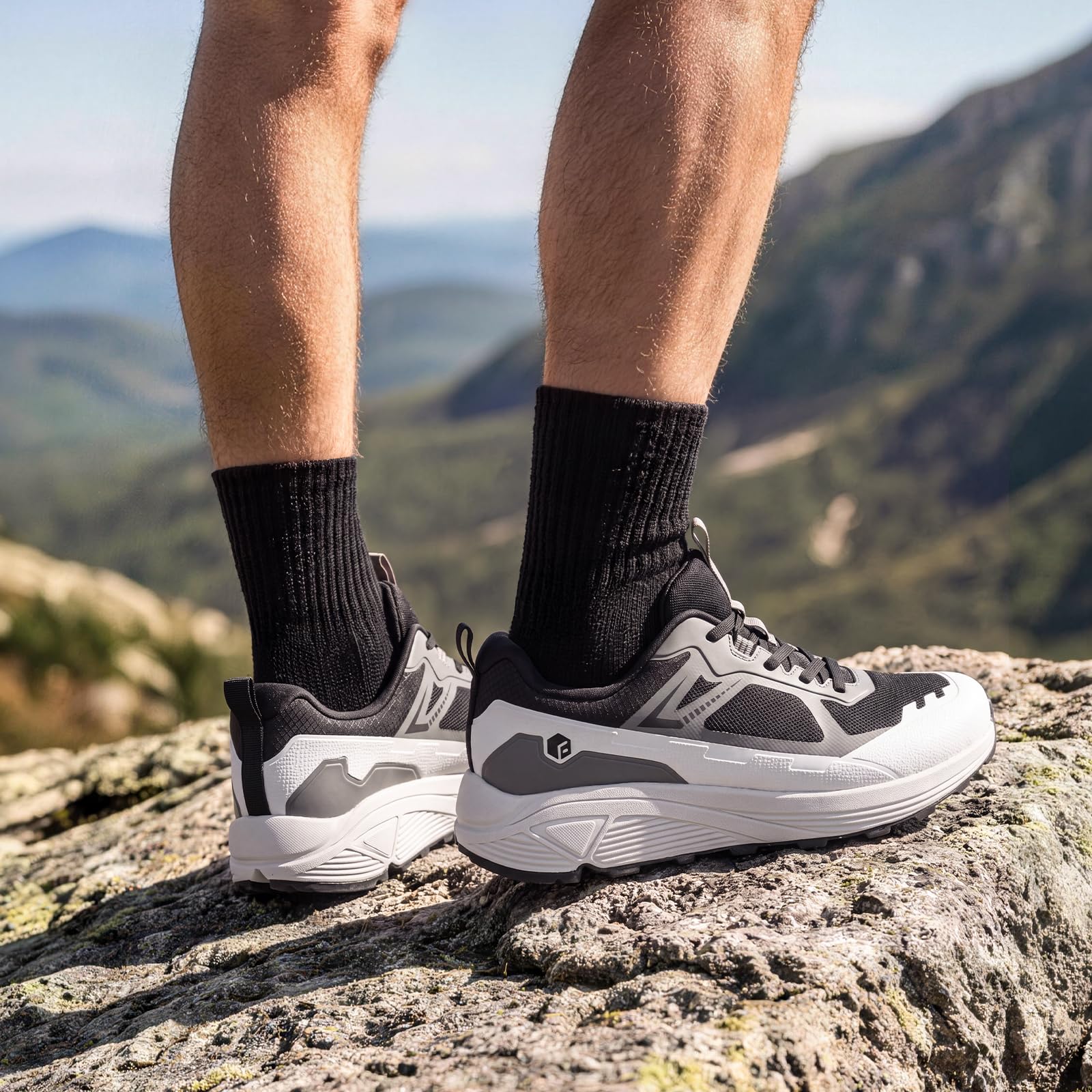 FitVille トレイルランニングシューズ メンズ、幅広設 - Anti Slip Trail Running Sneakers のレビューと価格