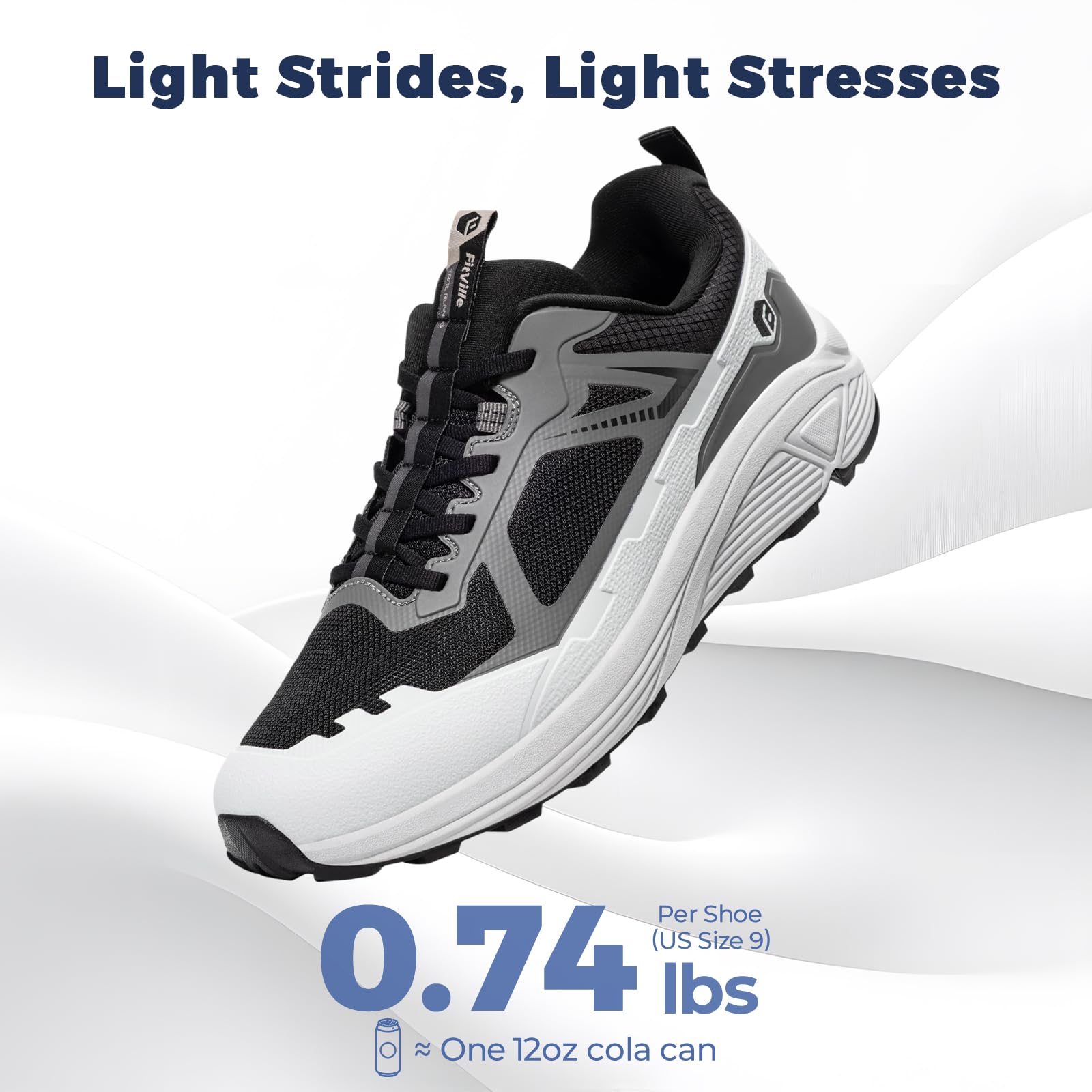 FitVille トレイルランニングシューズ メンズ、幅広設 - Anti Slip Trail Running Sneakers のレビューと価格