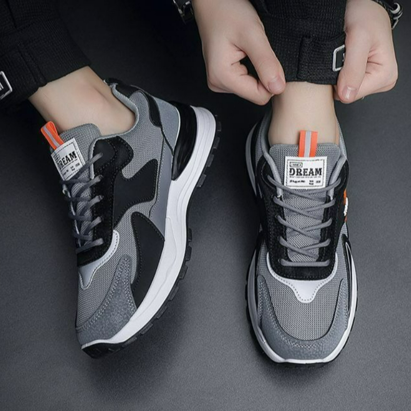 ファッションメンズシューズメッシュスニーカーレースアップ快適 - Breathable Mesh Athletic Shoes のレビューと価格